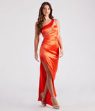 Jess Formal Satin Mesh Striped Long Dress creates the perfect summer wedding guest dress or cocktail party dresss with stylish details in the latest trends for 2023!