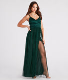 Haisley Formal Tulle And Satin Dress is a gorgeous pick as your 2024 prom dress or formal gown for wedding guests, spring bridesmaids, or army ball attire!
