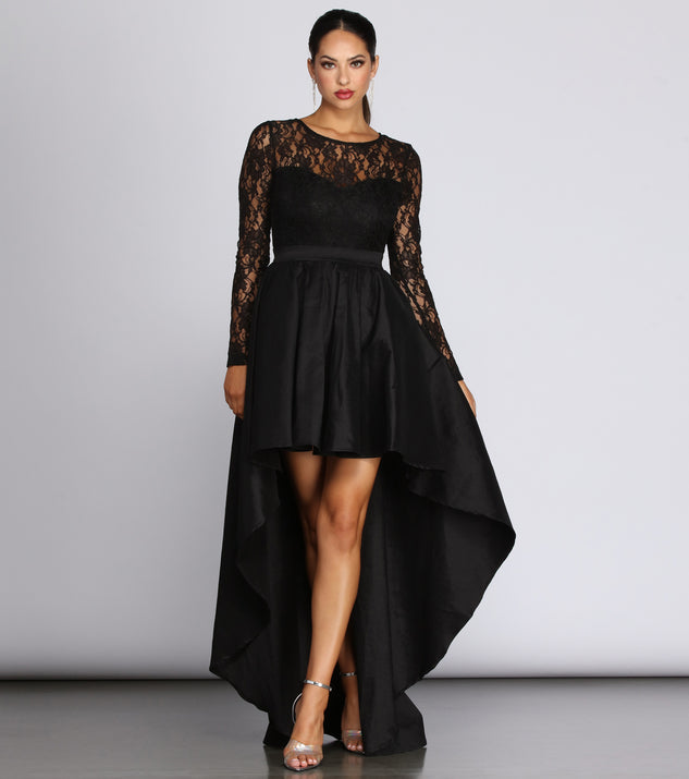 tamia lace drama dress Tamia Lace Drama Dress