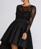 Tamia Lace Drama Dress is a stunning choice for a bridesmaid dress or maid of honor dress, and to feel beautiful at Prom 2023, spring weddings, formals, & military balls!
