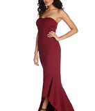 The Hollie Strapless Mermaid Dress is a gorgeous pick as your 2023 prom dress or formal gown for wedding guest, spring bridesmaid, or army ball attire!