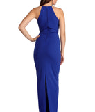 The Cassidy Sleeveless Floor Length Dress is a gorgeous pick as your 2023 prom dress or formal gown for wedding guest, spring bridesmaid, or army ball attire!