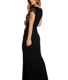 The Daphne Scalloped Lace Dress is a gorgeous pick as your 2023 prom dress or formal gown for wedding guest, spring bridesmaid, or army ball attire!