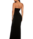 The Francesca Velvet Rose Applique Dress is a gorgeous pick as your 2023 prom dress or formal gown for wedding guest, spring bridesmaid, or army ball attire!