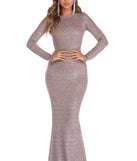 Vivienne Glitter Open Back Dress is a stunning choice for a bridesmaid dress or maid of honor dress, and to feel beautiful at Prom 2023, spring weddings, formals, & military balls!