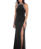 Reagan Velvet Gem Stone Dress is a stunning choice for a bridesmaid dress or maid of honor dress, and to feel beautiful at Prom 2023, spring weddings, formals, & military balls!