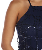 The Kiley Sequin Lace Up Back Dress is a gorgeous pick as your 2023 prom dress or formal gown for wedding guest, spring bridesmaid, or army ball attire!