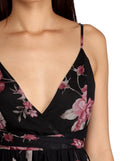 Valentina Chiffon Floral Dress is a stunning choice for a bridesmaid dress or maid of honor dress, and to feel beautiful at Prom 2023, spring weddings, formals, & military balls!