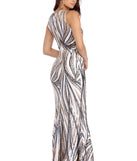 The April Cascading Sequins Formal Dress is a gorgeous pick as your 2023 prom dress or formal gown for wedding guest, spring bridesmaid, or army ball attire!