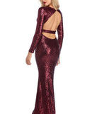 Phoenix Open Back Sequin Dress is a stunning choice for a bridesmaid dress or maid of honor dress, and to feel beautiful at Prom 2023, spring weddings, formals, & military balls!
