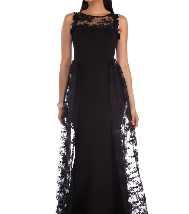 The Briar Sleeveless Lace Dress is a gorgeous pick as your 2023 prom dress or formal gown for wedding guest, spring bridesmaid, or army ball attire!