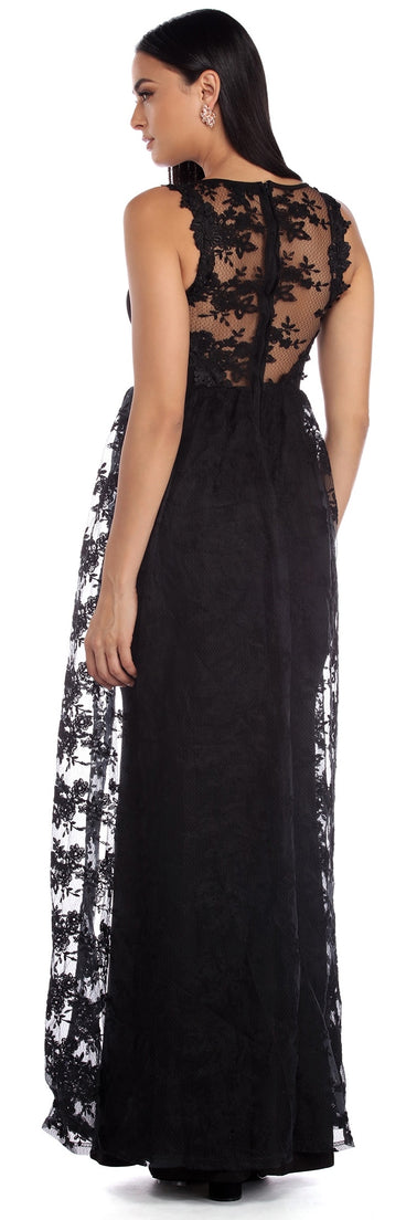 The Briar Sleeveless Lace Dress is a gorgeous pick as your 2023 prom dress or formal gown for wedding guest, spring bridesmaid, or army ball attire!