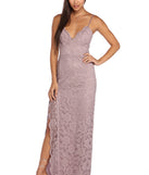 The Brooklynn Scalloped Lace Dress is a gorgeous pick as your 2023 prom dress or formal gown for wedding guest, spring bridesmaid, or army ball attire!