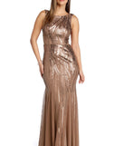 Remi Sleeveless Sequin Dress is a stunning choice for a bridesmaid dress or maid of honor dress, and to feel beautiful at Prom 2023, spring weddings, formals, & military balls!