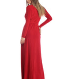 Yasmin Long Sleeve Wrap Dress is a stunning choice for a bridesmaid dress or maid of honor dress, and to feel beautiful at Prom 2023, spring weddings, formals, & military balls!
