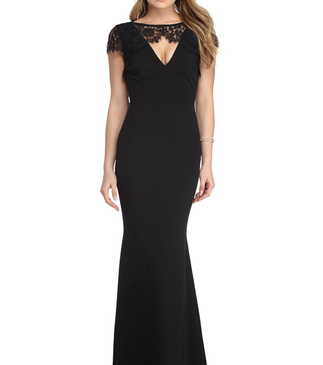 Samantha Illusion Lace Dress is a stunning choice for a bridesmaid dress or maid of honor dress, and to feel beautiful at Prom 2023, spring weddings, formals, & military balls!