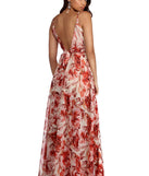 The Christina Floral Chiffon Dress is a gorgeous pick as your 2023 prom dress or formal gown for wedding guest, spring bridesmaid, or army ball attire!