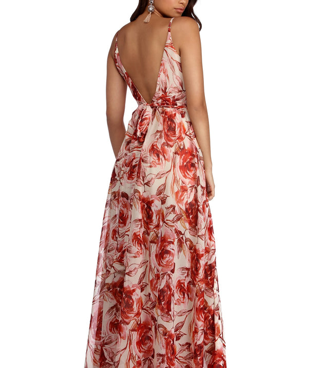 Christina Floral Chiffon Dress & Windsor