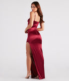 Beth Formal Satin Pleated Long Dress is the perfect prom dress pick with on-trend details to make the 2024 dance your most memorable event yet!