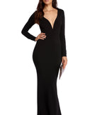 Lucy Plunging Mermaid Dress is a stunning choice for a bridesmaid dress or maid of honor dress, and to feel beautiful at Prom 2023, spring weddings, formals, & military balls!