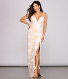 Madelyn Beaded Lace Dress is a stunning choice for a bridesmaid dress or maid of honor dress, and to feel beautiful at Prom 2023, spring weddings, formals, & military balls!