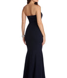 The Brianne Strapless Formal Dress is a gorgeous pick as your 2023 prom dress or formal gown for wedding guest, spring bridesmaid, or army ball attire!