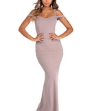 The Larissa Off The Shoulder Formal Dress is a gorgeous pick as your 2023 prom dress or formal gown for wedding guest, spring bridesmaid, or army ball attire!