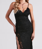 Jessica Formal Lace Slit Long Dress is the perfect prom dress pick with on-trend details to make the 2024 dance your most memorable event yet!