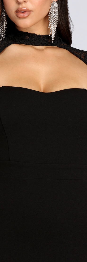 The Danielle Sweetheart Lace Formal Dress is a gorgeous pick as your 2023 prom dress or formal gown for wedding guest, spring bridesmaid, or army ball attire!