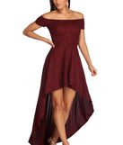 Penelope Glitter Formal High Low Dress creates the perfect summer wedding guest dress or cocktail party dresss with stylish details in the latest trends for 2023!