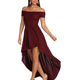 Penelope Glitter Formal High Low Dress creates the perfect summer wedding guest dress or cocktail party dresss with stylish details in the latest trends for 2023!