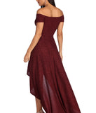 Penelope Glitter Formal High Low Dress creates the perfect summer wedding guest dress or cocktail party dresss with stylish details in the latest trends for 2023!