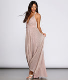 Haley Formal Shimmering Metallic Dress creates the perfect summer wedding guest dress or cocktail party dresss with stylish details in the latest trends for 2023!