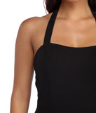 Lynda Formal Halter Dress is a stunning choice for a bridesmaid dress or maid of honor dress, and to feel beautiful at Prom 2023, spring weddings, formals, & military balls!