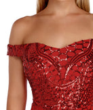 Shayla Off The Shoulder Sequin Dress is a stunning choice for a bridesmaid dress or maid of honor dress, and to feel beautiful at Prom 2023, spring weddings, formals, & military balls!