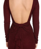 Liza Formal Ruffle Glitter Dress is a stunning choice for a bridesmaid dress or maid of honor dress, and to feel beautiful at Prom 2023, spring weddings, formals, & military balls!