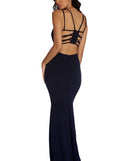 The Brooklynn Formal Lattice Dress is a gorgeous pick as your 2023 prom dress or formal gown for wedding guest, spring bridesmaid, or army ball attire!
