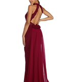 Roseanne Formal Chiffon Rosette Dress is a stunning choice for a bridesmaid dress or maid of honor dress, and to feel beautiful at Prom 2023, spring weddings, formals, & military balls!
