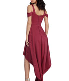 Roselyn Satin Sweetheart High-Low Dress creates the perfect summer wedding guest dress or cocktail party dresss with stylish details in the latest trends for 2023!
