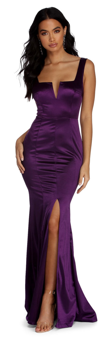 nora satin dress Nora Satin Maxi Slip Dress