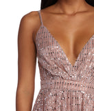 Rosealina Formal Metallic Double Slit Dress is a stunning choice for a bridesmaid dress or maid of honor dress, and to feel beautiful at Prom 2023, spring weddings, formals, & military balls!