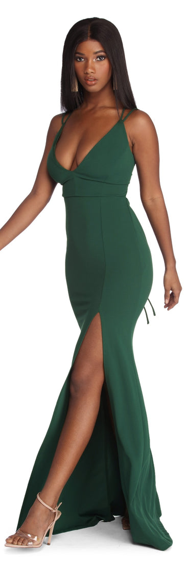 Taylor Formal High Slit Dress creates the perfect summer wedding guest dress or cocktail party dresss with stylish details in the latest trends for 2023!