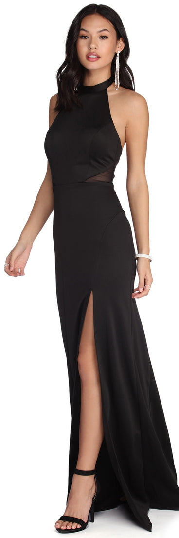 Natalia Formal High Slit Dress is a stunning choice for a bridesmaid dress or maid of honor dress, and to feel beautiful at Prom 2023, spring weddings, formals, & military balls!