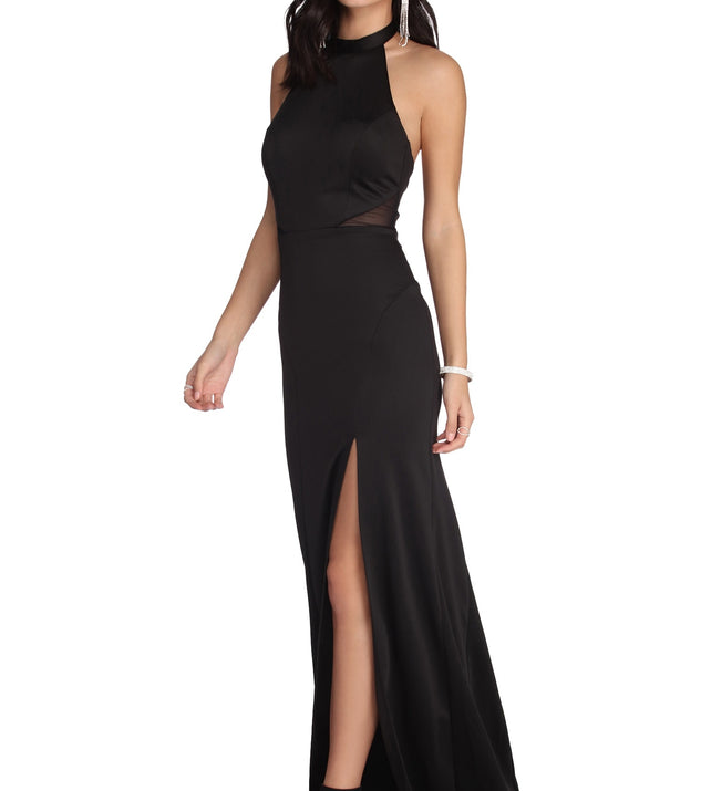 Natalia Formal High Slit Dress is a stunning choice for a bridesmaid dress or maid of honor dress, and to feel beautiful at Prom 2023, spring weddings, formals, & military balls!