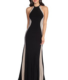 The Giselle Formal Heat Stone Dress is a gorgeous pick as your 2023 prom dress or formal gown for wedding guest, spring bridesmaid, or army ball attire!