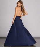 Rhonda Formal Plunging Halter Dress creates the perfect summer wedding guest dress or cocktail party dresss with stylish details in the latest trends for 2023!