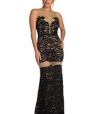 The Katherine Formal Illusion Lace Dress is a gorgeous pick as your 2023 prom dress or formal gown for wedding guest, spring bridesmaid, or army ball attire!