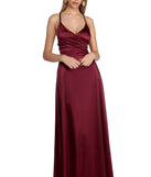 Ruby Formal Caged Satin Dress is a stunning choice for a bridesmaid dress or maid of honor dress, and to feel beautiful at Prom 2023, spring weddings, formals, & military balls!