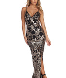 Sierra Formal Sequin Scroll Dress is a stunning choice for a bridesmaid dress or maid of honor dress, and to feel beautiful at Prom 2023, spring weddings, formals, & military balls!