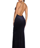 The Alexis Formal Open Back Velvet Dress is a gorgeous pick as your 2023 prom dress or formal gown for wedding guest, spring bridesmaid, or army ball attire!